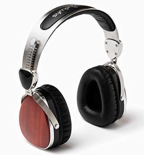 Symphonized Wraith Premium Auriculares, Aislantes del Ruido, Madera Auténtica (Cerezo)