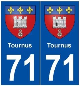 71 Tournus Crest Sticker Plate Stickers City