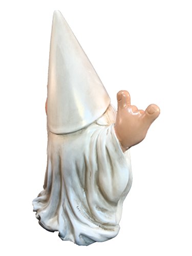 Rockerzwerg – „George“ – dieser Zwerg wird Ihren Feengarten und Gartenzwerge von GlitZGlam rocken. 10 Inch große Gartenzwergfigur - 3