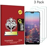 kopvjp7 Huawei P20 Panzerglas (3 Stück) Folie, 9H Härte,Blasen und HD Anti-Öl,Fingerabdruck,Kratzer, Einfaches Anbringen Schutzfolie für Huawei P20