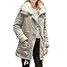Produktbild Staresen Damenmodel Warme & Lange Mantelkragen Kapuzenjacke Damen Winter Parka Outwear Mäntel Lange Jacke mit Kapuze aus Winter Casual Mantel Einfarbige Kleidung