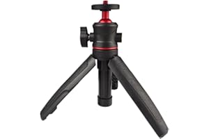 LINKCOOL Mini Aluminum Alloy Tripod: 360° Adjustable Ball Head, Portable Desktop/Handheld Selfie Stick for GoPro