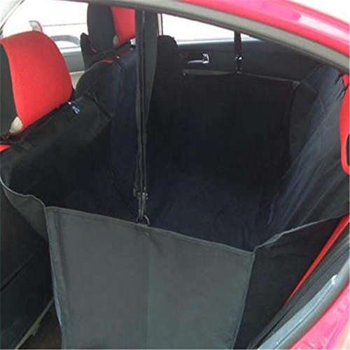 Minidiva Pieghevole impermeabile Dog Safety Car Hammock copertura di sede per animali (nero)