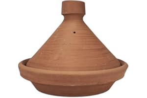 ARTIGIANATO VULCANO Tajine Marocchino Terracotta Rotondo 26 cm