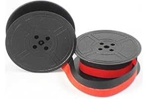 CAM Silver Reed Silverette I & II SEVENTY 70 Typewriter Ribbon Twin Spool Fabric Black /Red