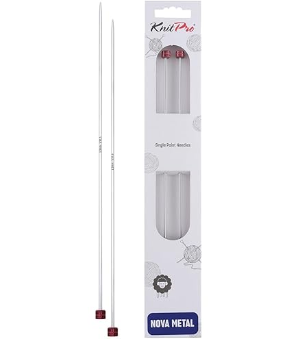 Ferri Da Maglia Milward Punto Singolo - Grigio Argento, Diametro 4,5 Mm, In Alluminio, Per Lavori A Maglia - Foto 8