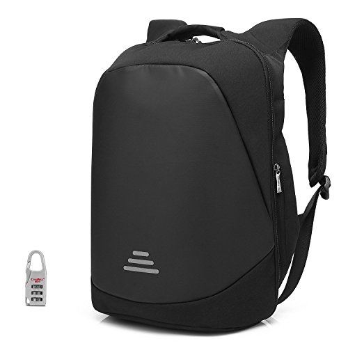 CoolBell Stadt Anti-Diebstahl Tasche mit Codeschloss Leicht Schulrucksack 15 6 Zoll Laptop Rucksack mit USB Ladeanschluss Functional Reise Knapsack Wa