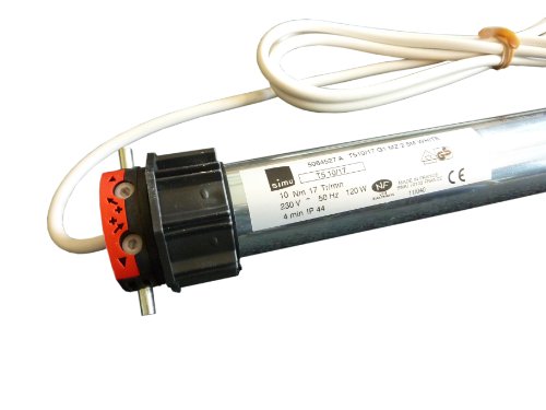 Simu Rolladenmotor Rohrmotor T5-15/17W 15Nm SW60 38KG für Rollladen Jalousie und Rolltor - 2
