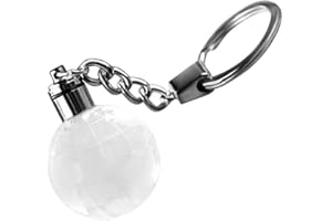 Chiyyak Porte-clés lumineux à LED - Motif ballon de basket-ball - 7 couleurs - Lumineux dans la balle sombre