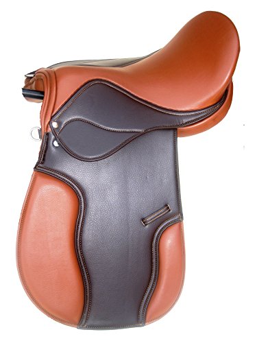 GENERAL-PURPOSE-SYNTHETIC-HALFLINGER-SADDLE-WIDE-FIT-BROWNTAN-COLOR-SIZE-17