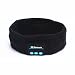 Produktbild Haosen Wireless Bluetooth Stirnband Bluetooth Headsets Stricken Sport Bluetooth Haarband mit integrierten Stereo-Lautsprecher und Mic Bluetooth-Kopfhörer (Schwarz)