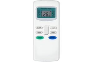 TALENTEC Home | Mando a Distancia Universal GYKQ-03 Compatible con Aires Acondicionados TCL, Orbegozo, Pioneer, Midea, Haier, Gree, Hisense, Samsung, LG | 8-10 m de Alcance | Color Blanco | 1 Unidad