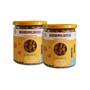 Promunch Roasted SOYA Snack | Noodle Masala 300g | Combo of 2 Packs | Ready to Eat| Healthy Snacks