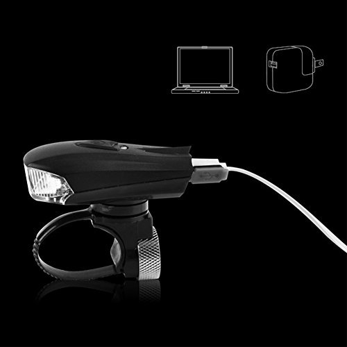 LED Fahrradlampe Fahrradbeleuchtung Wiederaufladbare per USB Aufladbares Intelligenter Lichtsensor aus Aluminiumlegierung 400 Lumen Superhelle, Smarte, Strapazierfähige Fahrradlicht - 4