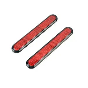 Sarte 3R Original Reflector Sticker Stick, Warning Safety Reflector Strips For All Cars & Bike (Red-Set of 1)