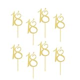 18 años de edad Cake Toppers Cake Decoration Inserts Cake Picks Tarjeta de postre Cartel para la fiesta de cumpleaños