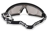 Bertoni Occhiali a Maschera Antivento Avvolgenti con Lenti Antifog per Moto MTB Sci Parapendio Skydive - Clip Ottica da Vista - by AF79