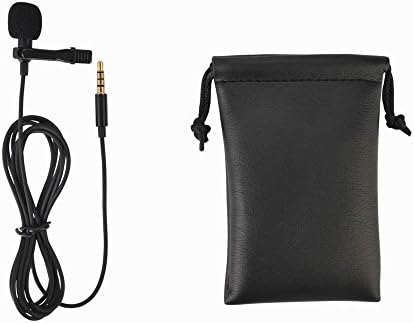 Landcrossers Deluxe Lavalier Lapel Microphone Clip-on Omnidirectional Condenser for Smartphone