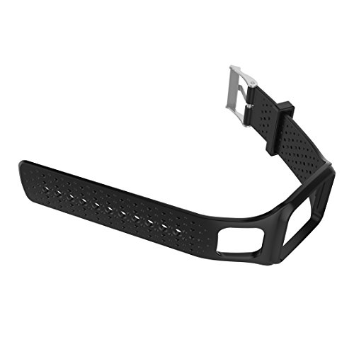 iFeeker Zubehör Ersatz Soft Silikon Gel Uhrenarmband Armband Sport Armband für TomTom GPS Sportuhr Runner / Runner + HRM / Golfer / Cardio Multi-Sport GPS-Sportuhr (One Size) - 4