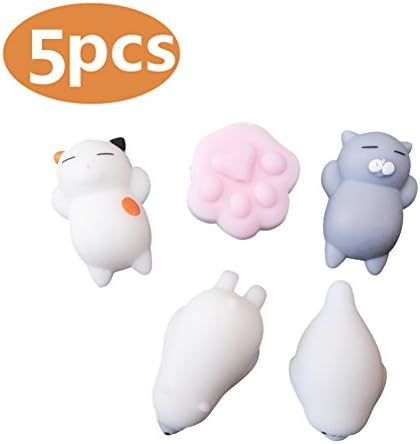 Mochi Animal Squishy Toys, 5pcs Squeeze Toys Mini Squishies Package, a Pack of Cute Animal Squishies Quick Delivery Birthday Gift Prime