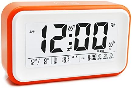 Touch-sensitive music alarm clock/ silent alarm/ creative when luminous watches-Orange