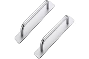 CcHhyyt 2 Pezzi Maniglie Autoadesive, Maniglie per Mobili, Maniglia Scorrevole,Maniglia Finestra, Maniglia Porta, Maniglie per Mobili, Armadio, Cassetto, Porta, Finestra(138 mm, argento)