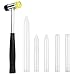 Produktbild Auto Körper Paintless Dent Removal PDR Tippen Stift-Reparatur Werkzeugen 6 Stück mit Gummihammer Kits-Weiß