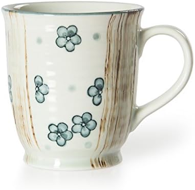 CHINZEE Coffee Mug Handcrafted Porcelain Breakfast Cup 250ml- Birthday Present Gift Box