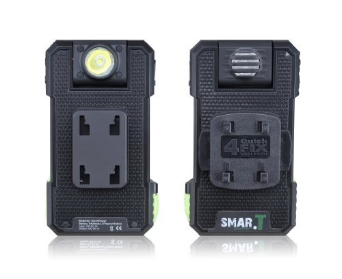 SMAR.T Power Powerbank mit LED Fahrradlampe 5400 mAh / 300 Lummen für Teasi und Smartphones, schwarz - 2