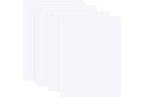 M METERXITY 4er-Pack Weiße Blanko-Metallschilder 11x14 Zoll Sublimations-Aluminiumplatten Blanko-Schilder Sublimationsfoto Blanko-Custom-Schild für Garten/Draußen Dick 0,03 Zoll