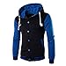 Produktbild Luckycat Herren Print Coat Jacket Outwear Pullover Winter Slim Hoodie Warmes Kapuzenpulli Winterjacke Steppjacke Daunenjacke Parka Mäntel Jacken