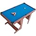 Produktbild Riley PT20-46D Pool Billardtisch klappbar (inkl. Spielzubehör, 2 x Queue, Kugeln, Dreieck, Kreide)