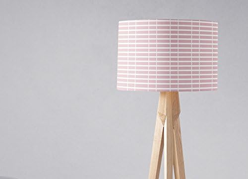 Pastel pink and White Lampshade