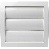 H&amp;C VENT Ventilation Grille with Shutter 150 x 150 mm with Connector │ Ventilation Covers with Moving Slats │ Extractor Grill