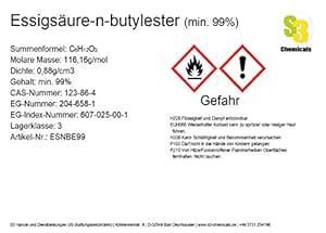 S3 Chemicals Essigsäurenbutylester (min. 99) Gebindegröße 100 ml