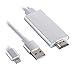 Produktbild P03 200cm Lightning Dock + USB auf AV HDMI HDTV TV Kabel für iPhone / iPad 1080p