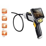 Bewertet und ist ideal für die Prüfung von nassen und feuchten Bereichen. Das Kabel ist 1 Meter lang, relativ hart, einfach als Muster zu setzen, 2 Haken, 2 Gummibänder, Magnete und Spiegel für verschiedene Umgebungen und wird auch mit einem tragbaren Werkzeugkasten geliefert