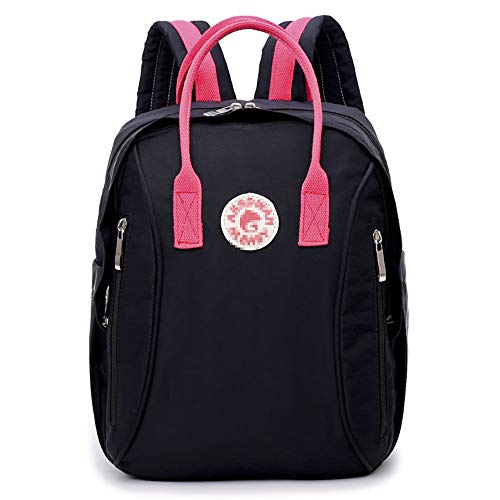 Preisvergleich Produktbild Baby Windel Rucksack Tasche / Wickeltasche für Windeln, Multifunktions-große Kapazität wasserdichte Rucksack - für Reisen, Einkaufen und Arbeit,Black-L