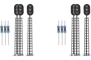 PAOWSIETIVIITY 2 set 3 Pezzi FAI DA TE Semaforo 1:87 HO Scala Semaforo Lampada Segnale A Stile A