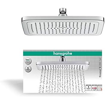 Hansgrohe Rainfinity Regenduschkopf 250 Mm, Mattweiß – PowderRain Strahl, QuickClean, Für Wand/Decke
