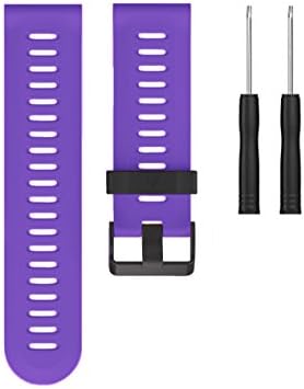 Watchband, Electric Accessory Watch Accessories Silicone Watch Bracelets Strap with Repair Tool for Garmin fenix 3/HR (Purple)