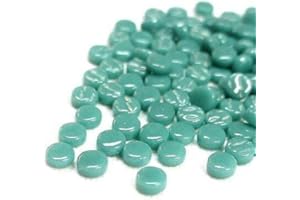 HOBBY ISLAND MOSAICS Craft Mosaic Tiles - 8mm - Darling Dotz - Teal 014