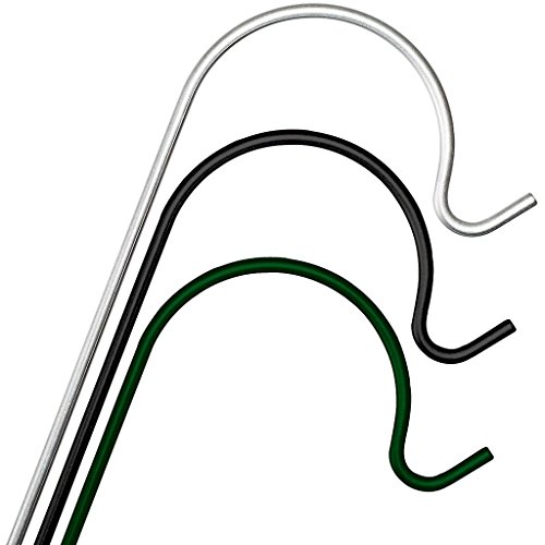 Bogenstab Ø=8mm GRÜN für Hängeblüten, Glockenblumen und Zapfen, H=120cm, passend für Artikel >AB 20cm< der GARTENFLAIR-Kollektion (ART GLASS powered by CRISTALICA)