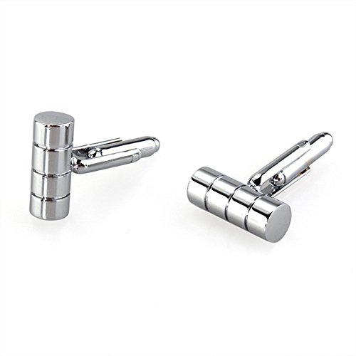 FACILLA 2X New Classic de fiesta rueda de boda regalo para hombre gemelos