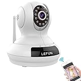 LeFun® Baby Monitor drahtlose WiFi IP-Überwachungskamera HD 720P Nanny Cam Video-Aufnahme Wiedergabe / Plug Pan Tilt-Fernbewegungs -Alert-Detect mit Zwei-Wege-Audio und Infrarot-Nachtsicht