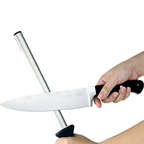 ARCCI bester Diamant-Wetzstahl, Messerschärfer für professionelle Köche, Messerschleifstab (10 Zoll) - 4