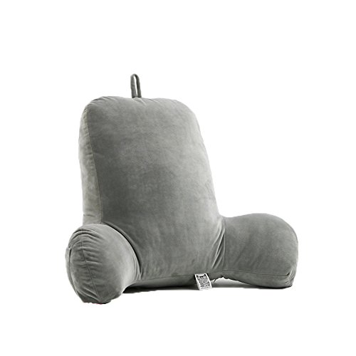 CONMING Almohada de espuma desmenuzada Soporte de Silla de oficina Asiento de descanso T-forma Almohada Almohadilla de Cojín Insertar Fibra de algodón con funda extraíble