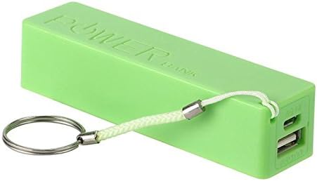 Mobile Power Bank (USB, 2600mAh, Green) - Phone Charger