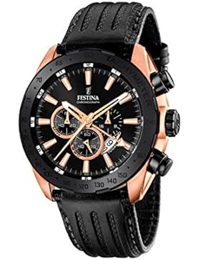 Festina Herren-Armbanduhr Chronograph Quarz Leder F16900/1