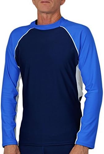Mens Long Sleeve UV Swim Shirt - UPF50+ Sun Protection (2 Colour Options)